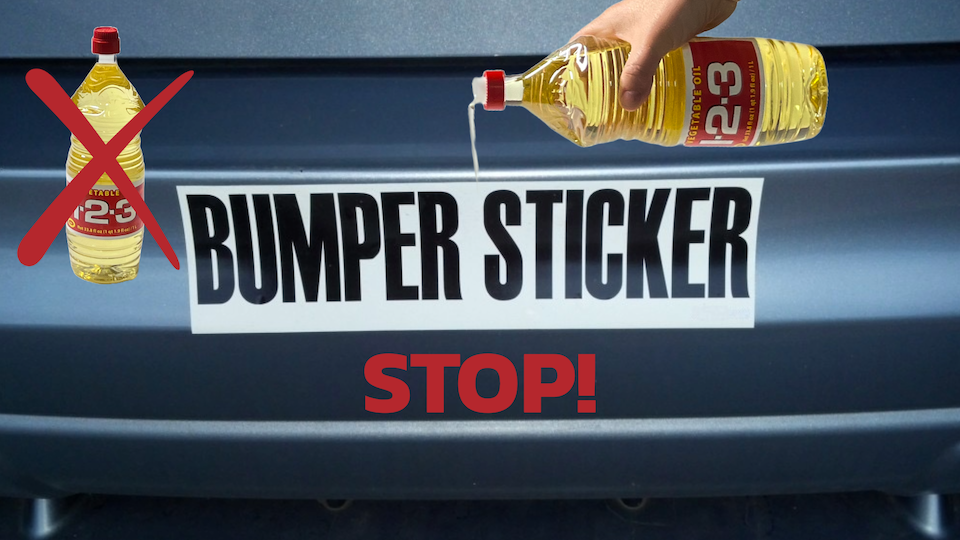 How to Remove Sticker Residue with Cooking Oil, NO, STOP Don't Waste Your Time!